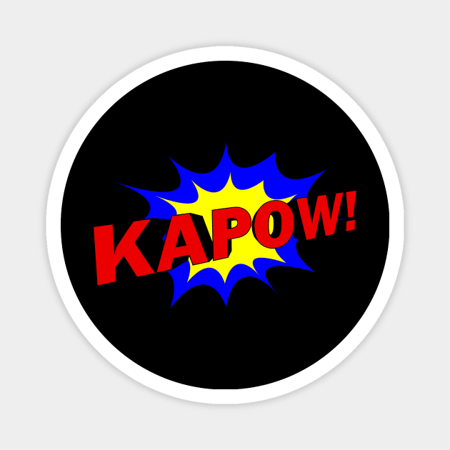 Batman, Kapow Magnet by D's Tee's